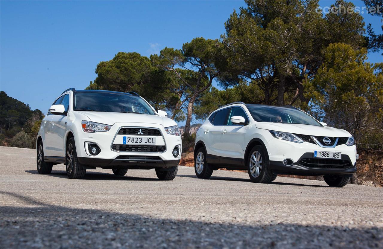 Mitsubishi asx vs nissan qashqai 2013 #5