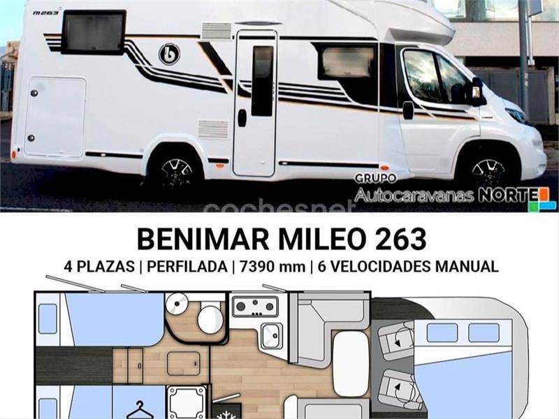 ALQUILER AUTOCARAVANA FIAT BENIMAR MILEO 263