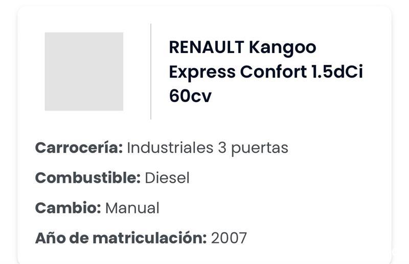 RENAULT Kangoo be bop 1.5dCi