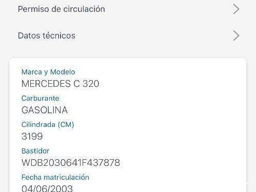 MERCEDES-BENZ Clase C C 320 ELEGANCE AUTO