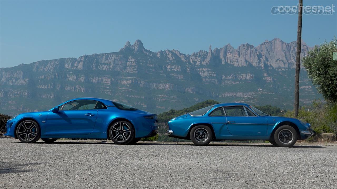 Más de cuarenta años separan a estos coches. La tecnología se impone en el nuevo Alpine, pero el espíritu y el ADN de la marca permanece.