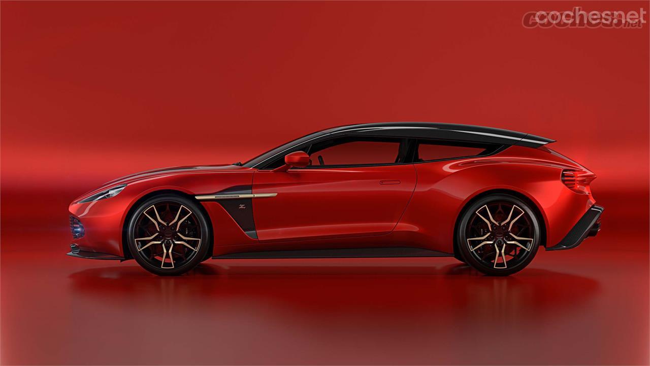 Todos los paneles de carrocería del Aston Martin Vanquish Zagato Shooting Brake serán confeccionados en fibra de carbono.