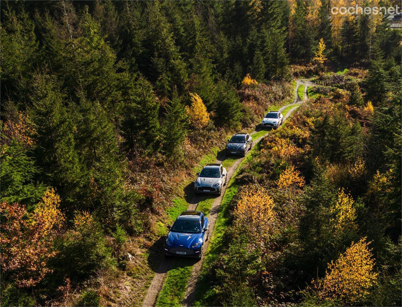 Aston Martin nos tenía preparada una bonita ruta off road con el SUV más potente a la venta en el mundo.