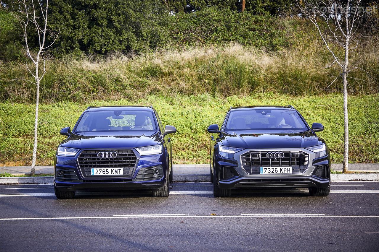 La gran diferencia en el momento de configurarlos es que el Q7 ofrece diferentes acabados y el Q8 un modelo base al que se le añaden los extras a dedo.