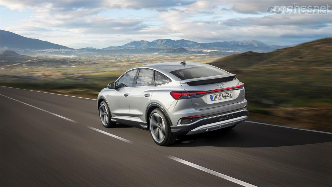 En el Q4 Sportback e-tron destaca el diseño SUV-cupé tan de moda ultimamente.