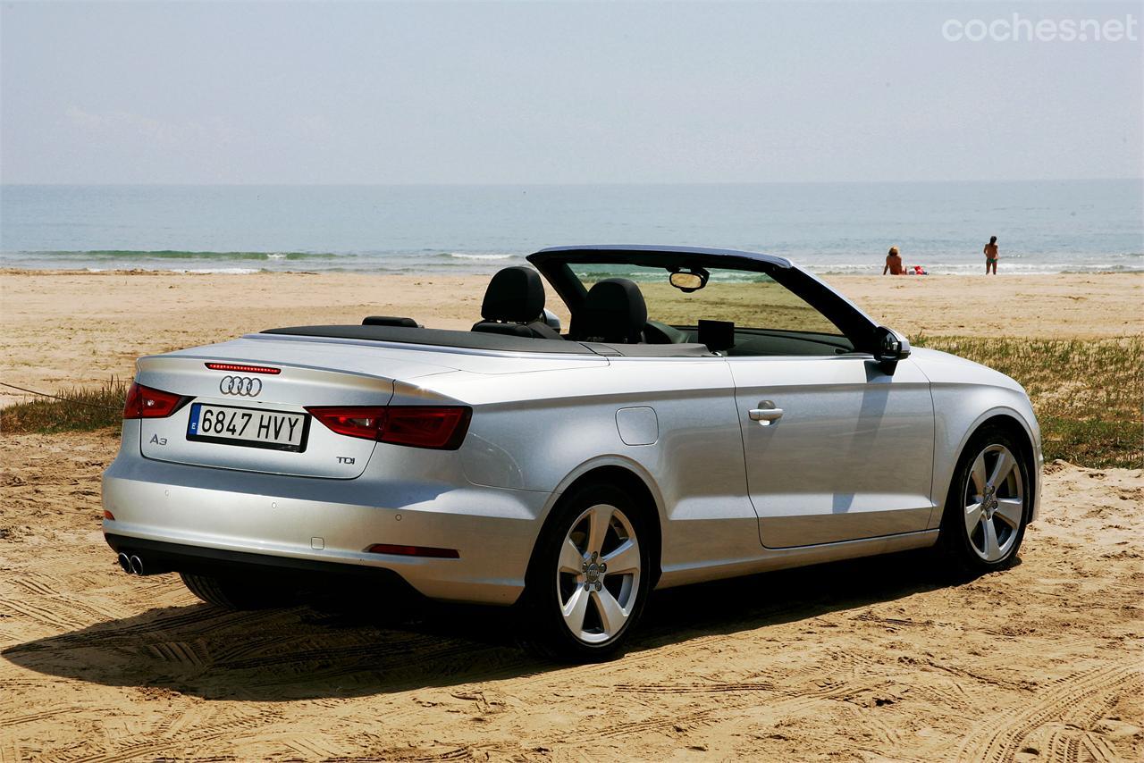 La estética del A3 cambia considerablemente en esta version descapotable, y para bien. El A3 Cabrio luce esta estampa tan elegante y glamurosa. (Fotos: Asensi Carricondo) 