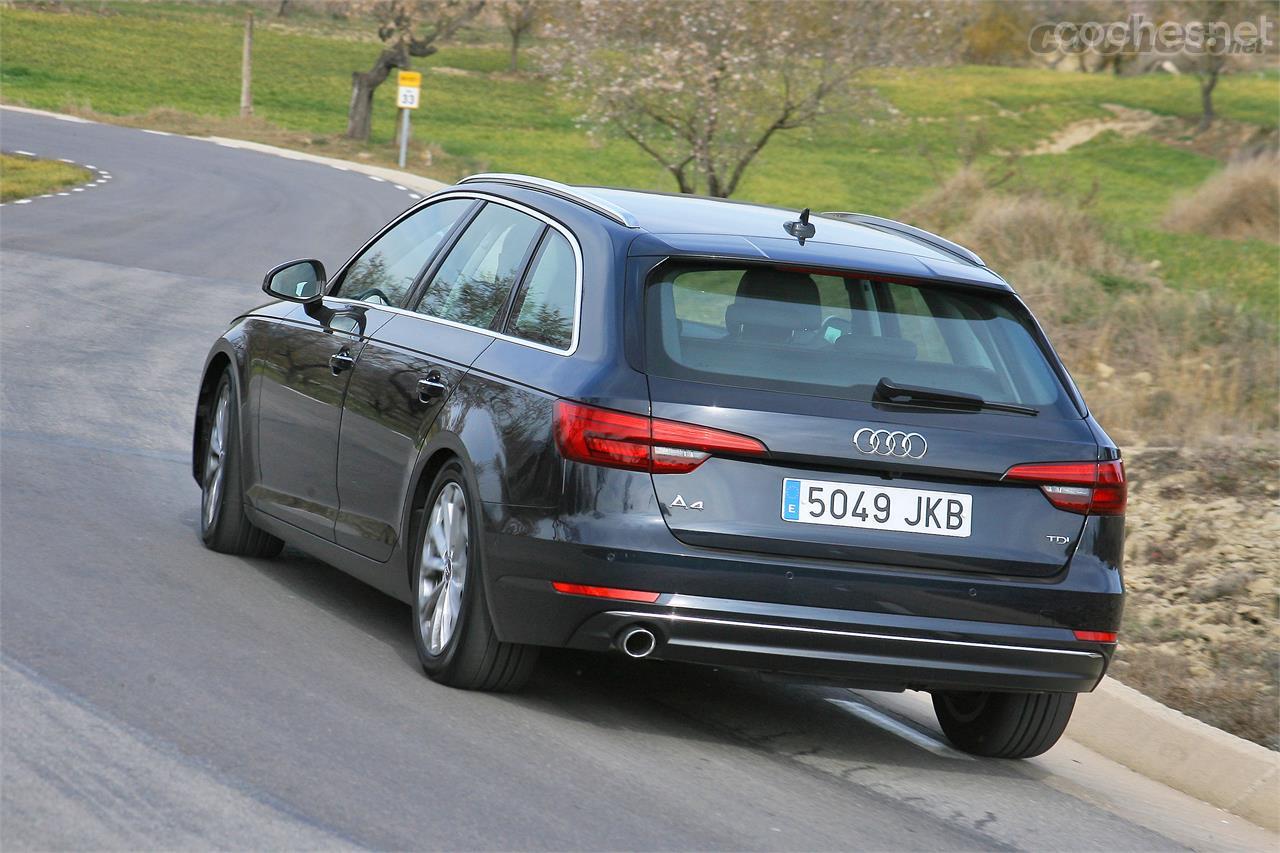 El A4 Avant tiene un comportamiento dinámico muy logrado. Es un coche muy confortable y con un buen agarre en carreteras viradas.