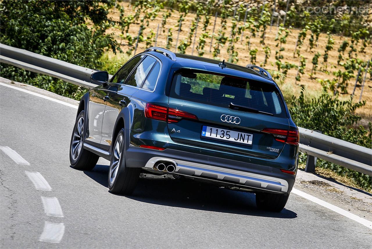 La dinámica de este Audi se beneficia de un excelente motor diésel, potente y progresivo, y una eficaz tracción integral, que garantiza una gran motricidad. 