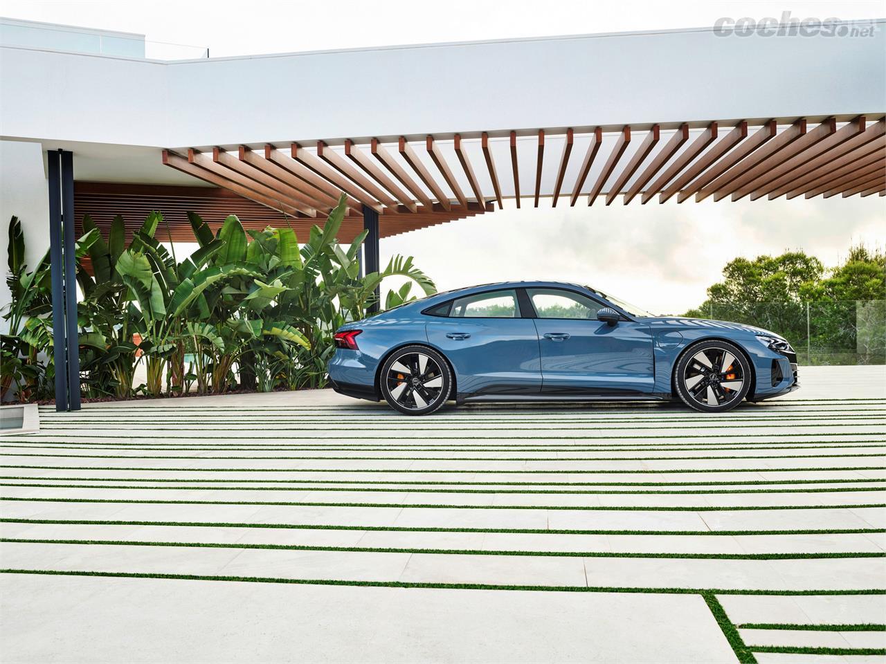 La aerodinámica es un aspecto a cuidar en todos los eléctricos, y queda claro que Audi lo ha hecho con esmero.