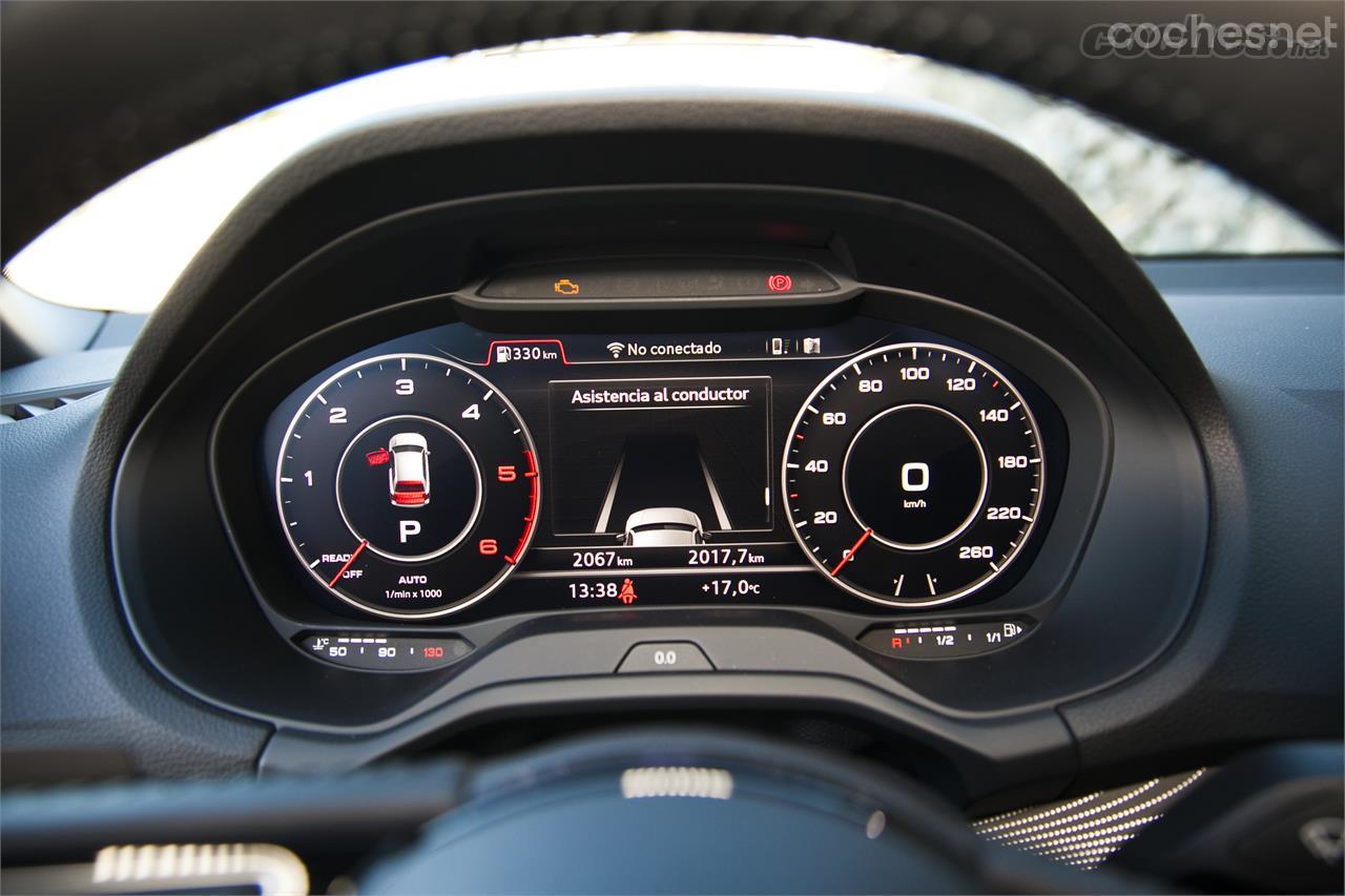 Esta es una de las pantallas que pueden configurarse en el Audi Virtual Cockpit.