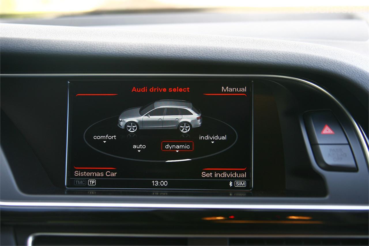 Mediante el MMI podemos configurar los sistemas del coche en modos confort, automático o dinámico o personalizarlos.