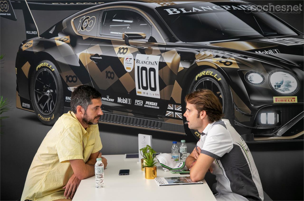 El piloto madrileño Andy Soucek es piloto oficial de Bentley Motorsport, quien accedió a charlar con nosotros sin ningún problema.