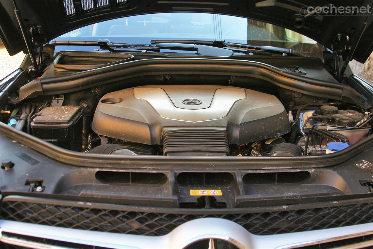 El motor V6 turbodiésel del Mercedes-Benz GLE 350d rinde 258 CV y 620 Nm.