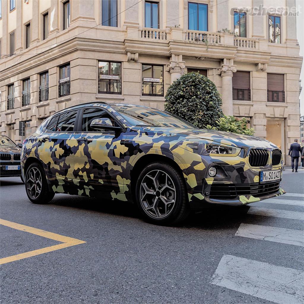 BMW X2 camuflado en Milán