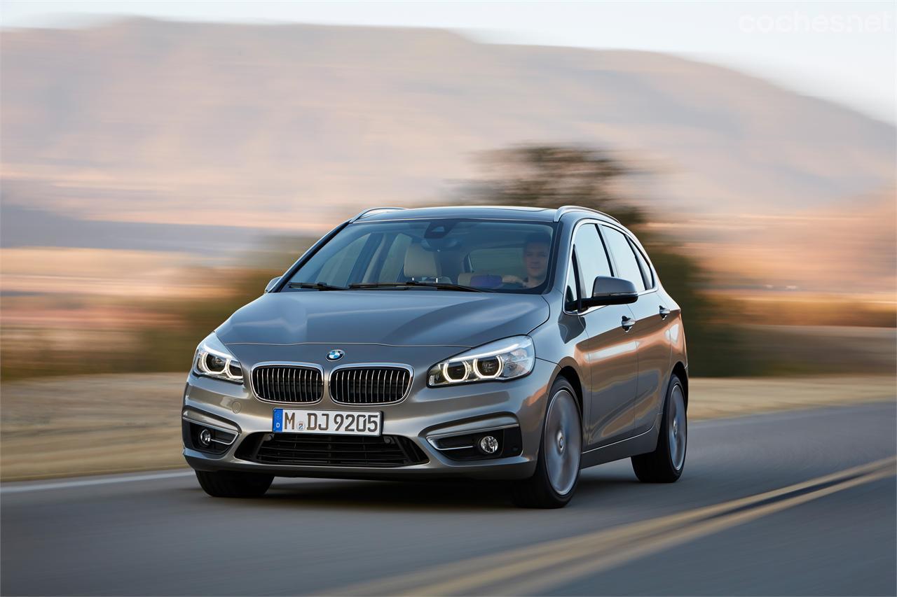 El Serie 2 Active Tourer es el primer BMW en montar motor delantero y tracción delantera.