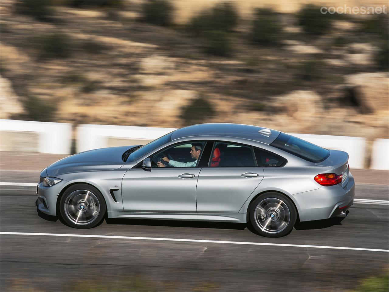 La imagen general, de coche más bajo y estilizado, le convierte en más deportivo que el serie 3 berlina.