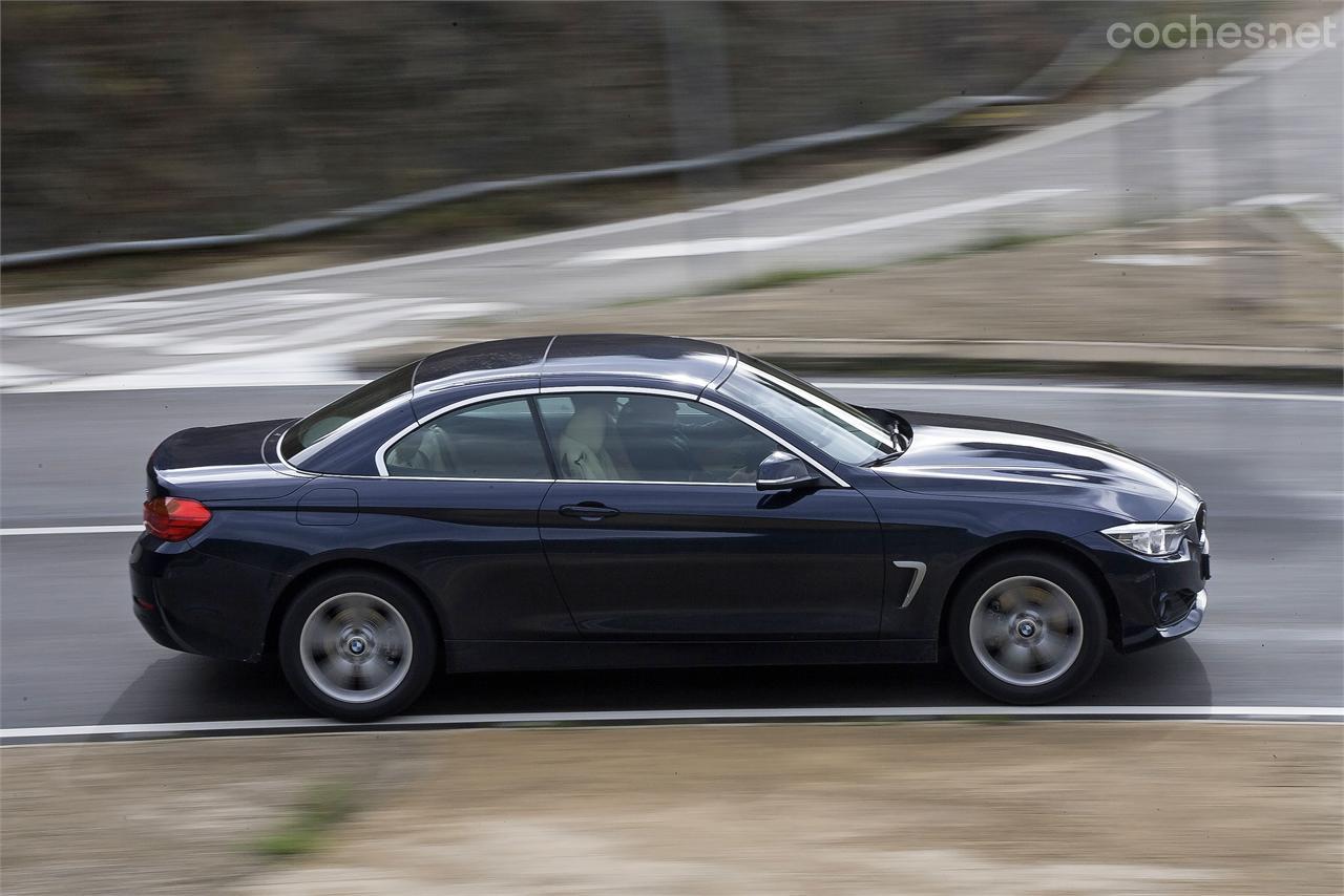 Línea elegante a coche cerrado. Respecto al coupé, pierde el montante central.