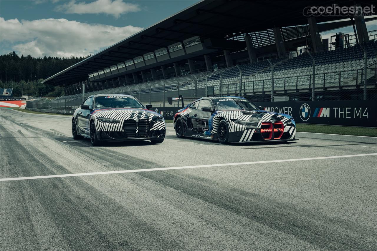 Coincidiendo con el Gran Premio de motociclismo en el Red Bull Ring, la marca alemana ha presentado el nuevo BMW M4 Coupé y el M4 GT3 de competición.