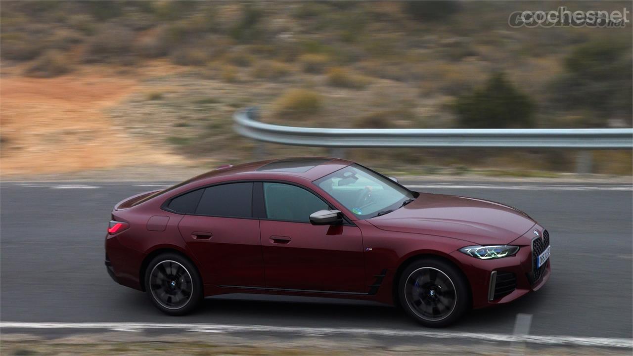 El BMW M440i xDrive Gran Coupé ofrece un compromiso casi perfecto entre el confort en autopista y la efectividad en carreteras de montaña.