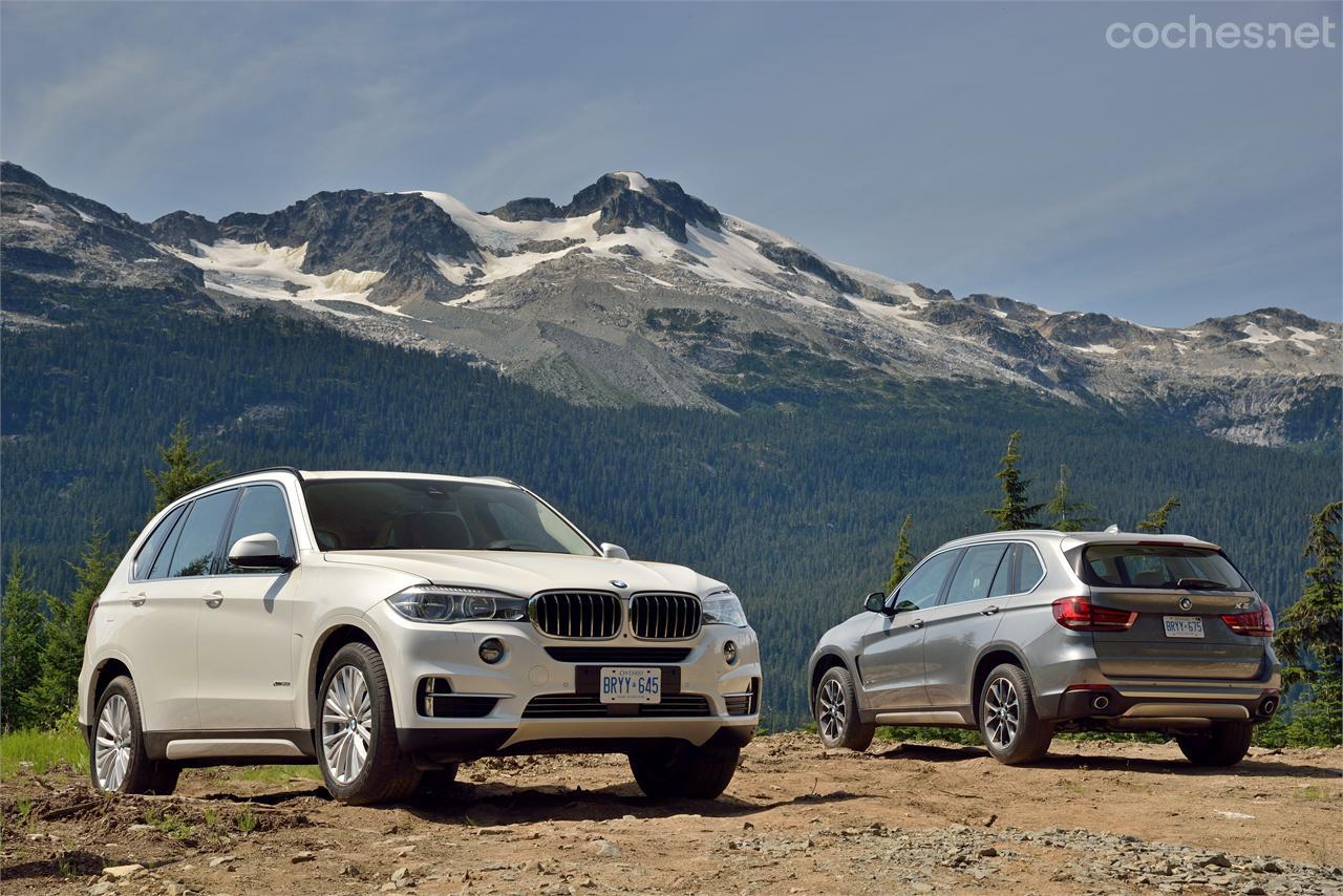 La gama inicial estará compuesta por el xDRive 30d (gris), el xDrive 50i (blanco) y el M50d, que no aparece en esta imagen