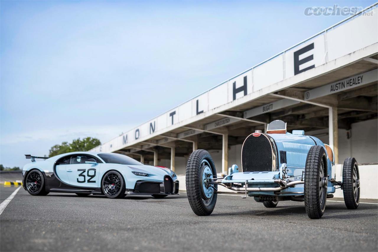 La primera creación de Bugatti Sur Mesure es este Chiron Pur Sport inspirado en el Bugatti Type 51 que Louis Chiron y Achille Varzi pilotaron en el GP de Francia de 1931.