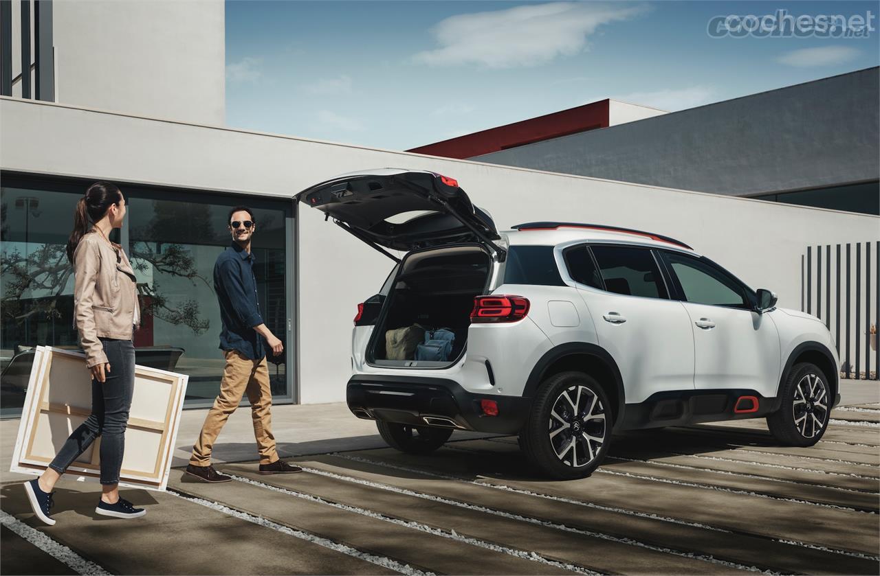 El Citroën C5 Aircross tendrá el mayor maletero de la categoría con entre 580 y 720 litros en función de la posición de los asientos traseros deslizantes.