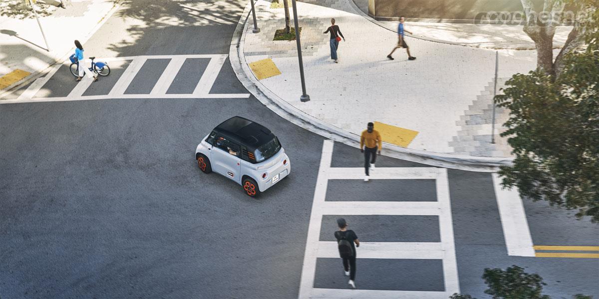 El Citroën AMI se carga en tan solo 3 horas en un enchufe convencional.