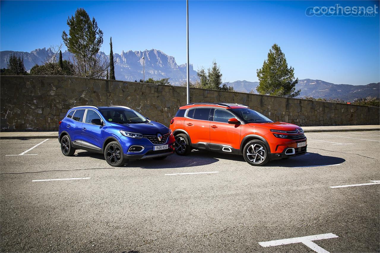 El Kadjar recibe una nueva parrilla y faros Led con intermitentes incorporados, mientras el C5 Aircross propone un diseño más atrevido con líneas alargadas y separación de los grupos ópticos.