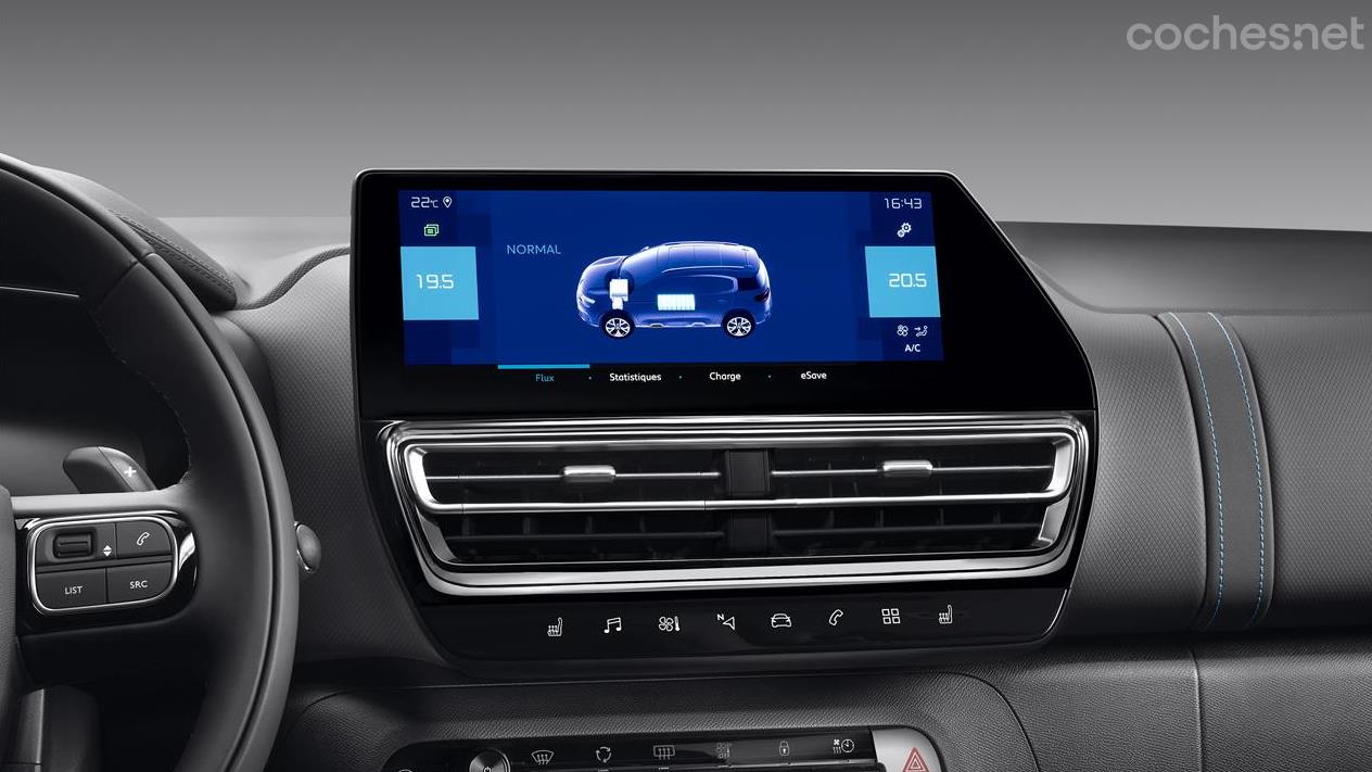 CITROEN C5 Aircross - The vents are now placed in a lower position, below the screen, and horizontally. 