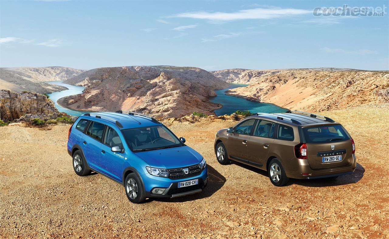 Dacia introduce la variante Stepway para el Logan MCV. Añade mayor altura libre al suelo, protectores plásticos y algunos detalles exclusivos.