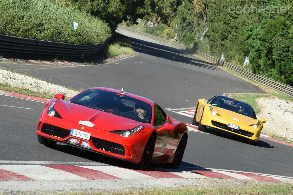 Los participantes en la Ferrari Cavalcade 2014 tuvieron la oportunidad de rodar en el Autodromo Pergusa, también conocido como circuito de Enna-Pergusa.