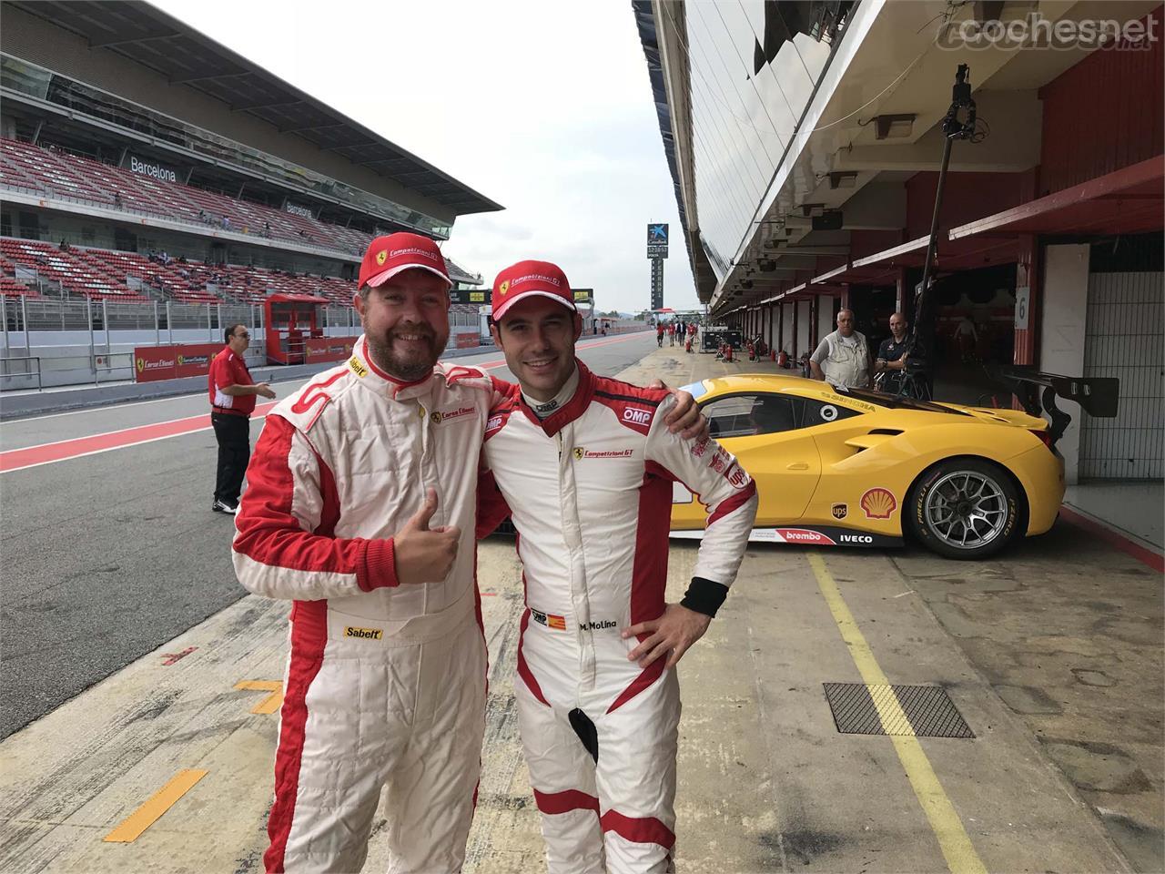 Miguel Molina me llevó a fondo en el Ferrari 488 Challenge, el coche con el que compiten los pilotos de la Challenge Ferrari 2018.