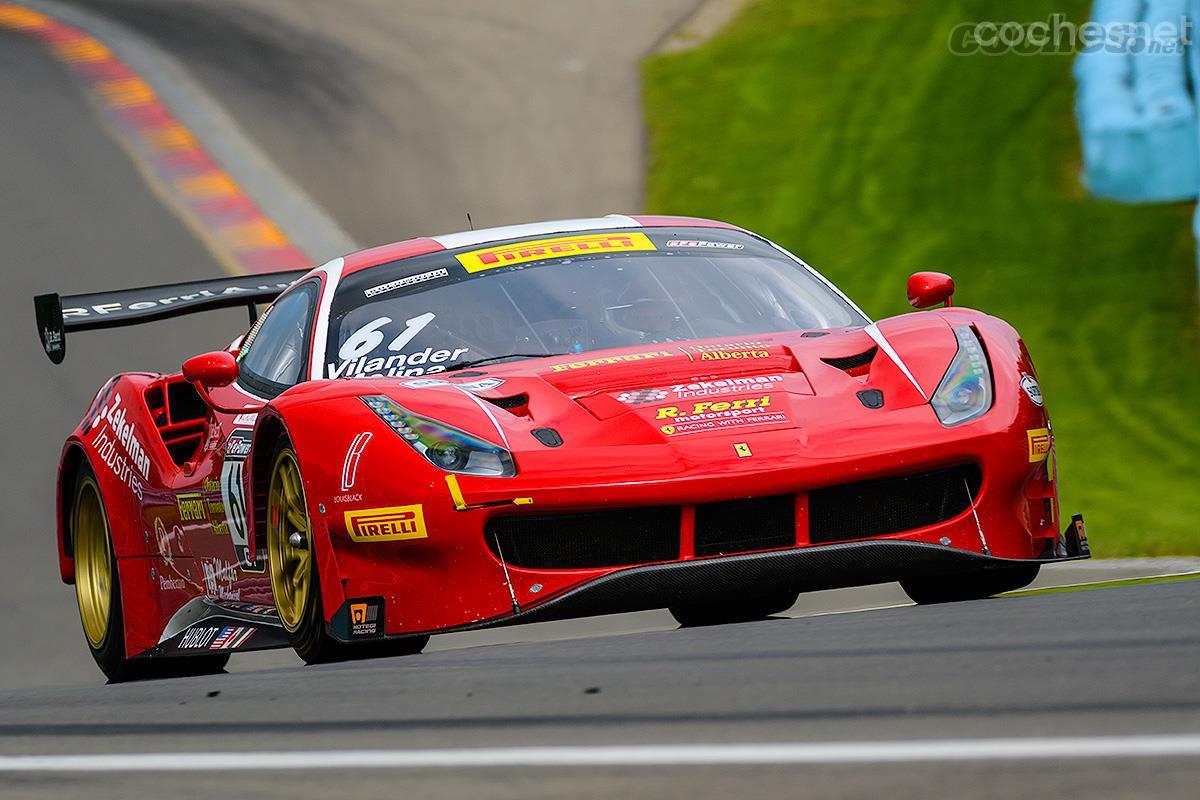 Junto al piloto finlandés Toni Vilander, el español Miguel Molina ha ganado en 2018 el título Pirelli World Challenge al volante del Ferrari 488 GT3 del equipo Remo Ferrari Motorsport (Foto: Ferrari).