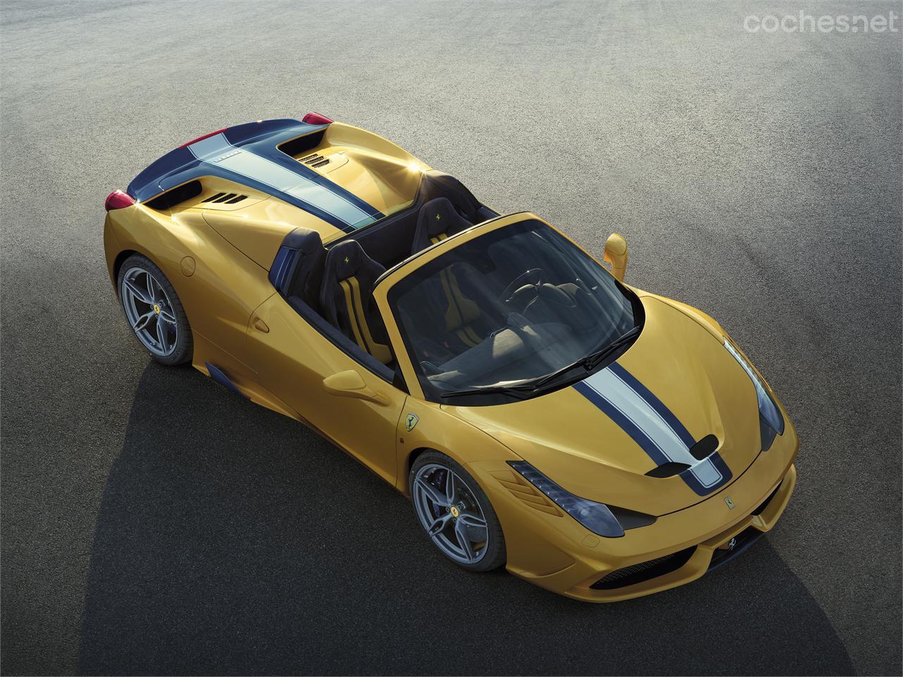 El Ferrari 458 Speciale A se fabricará en serie limitada, sólo para 499 clientes. Es la versión más exclusiva del 458 Spider. 