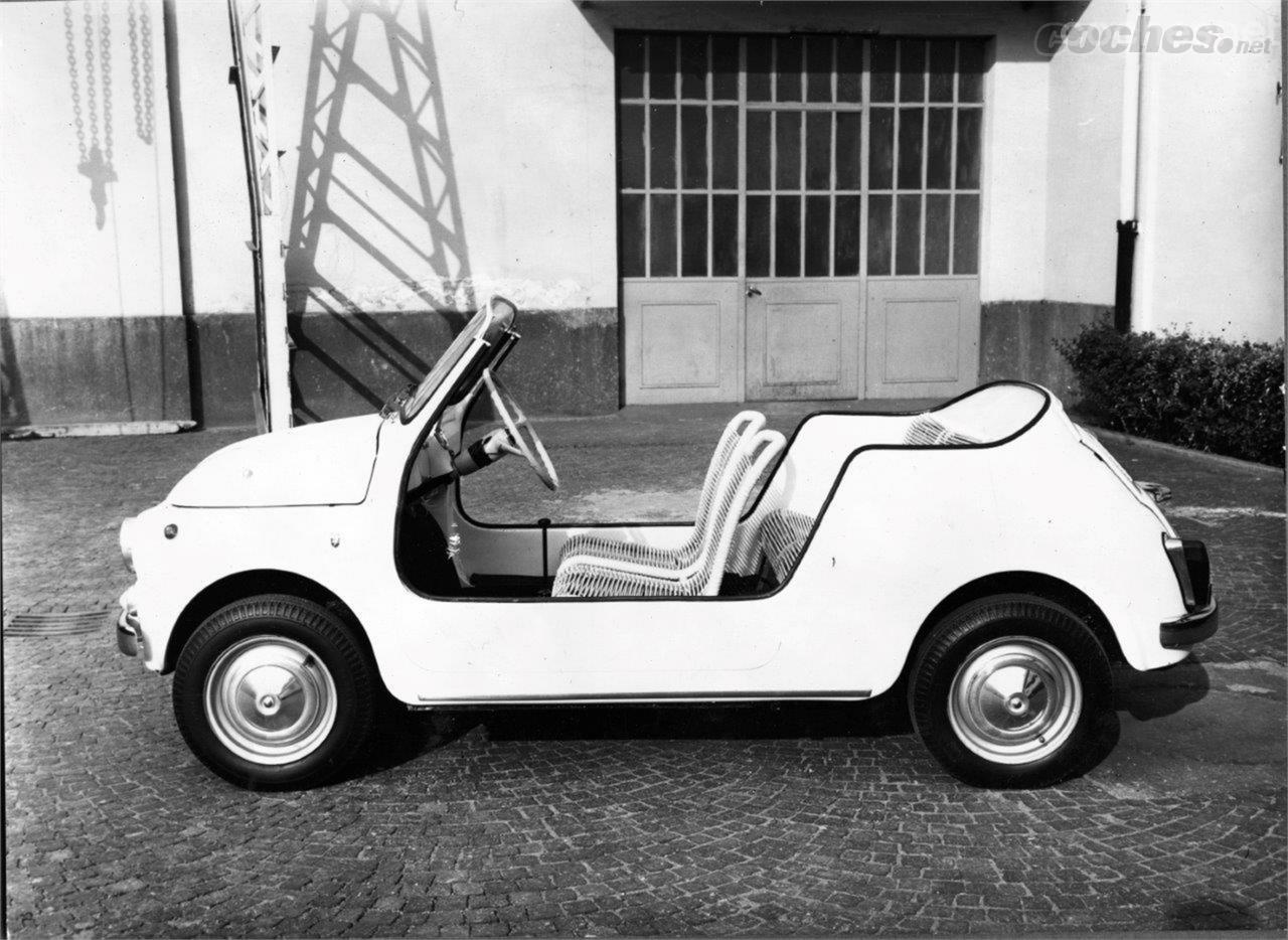 El Fiat 500 Jolly, apodado "Spiaggina" fue un buggy playero muy popular en su época.