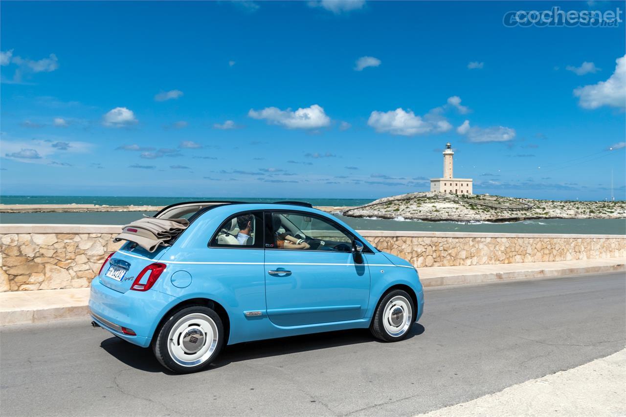 Fiat 500C Spiaggina '58 rinde homenaje a la primera serie especial del Cinquecento, lanzada sesenta años atrás.