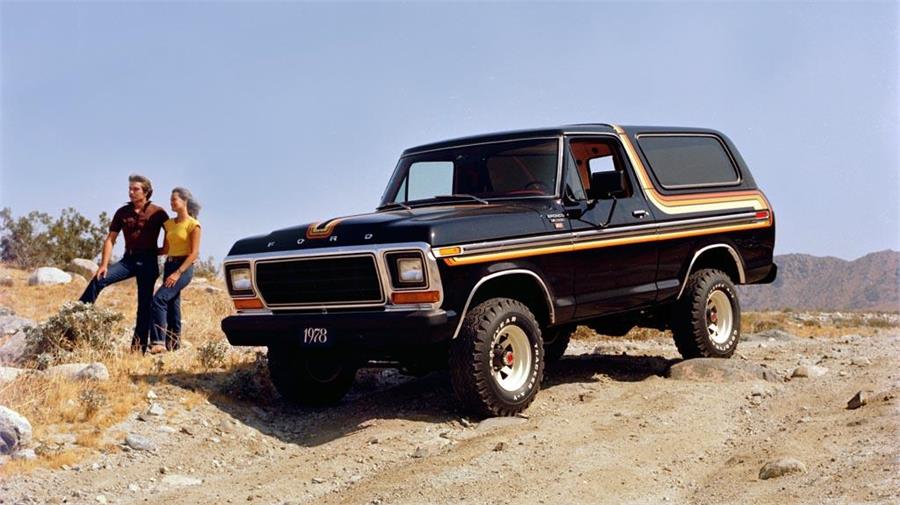 En 1978 el Ford Bronco recibió una nueva carrocería más setentera. 