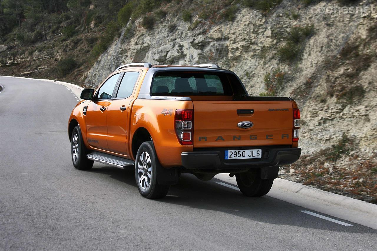 El Ford Ranger es uno de los que responde mejor a bajo y medio régimen. Su potente motor marca la diferencia. 