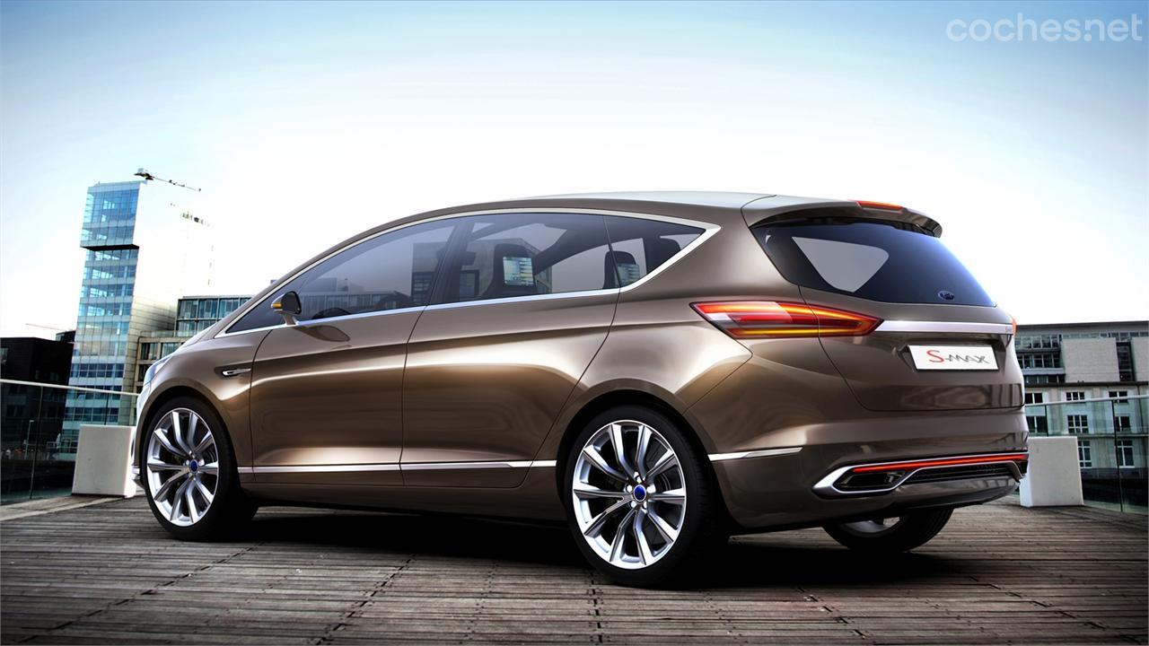 La caída del capó del Ford S-MAX Concept crea un exclusivo diseño de cristal del lateral