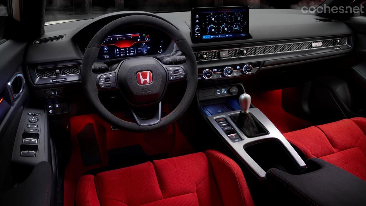 HONDA Civic - Red suede upholstery remains one of the hallmarks of the Honda Civic Type R