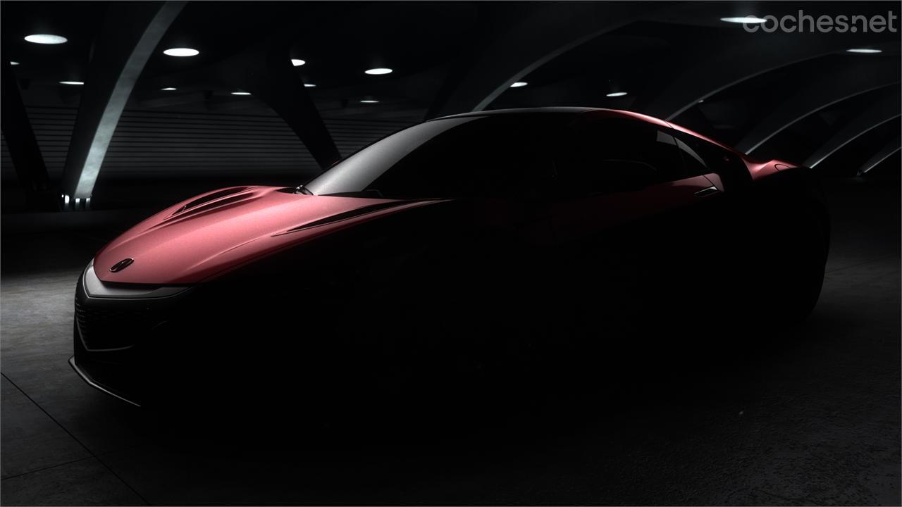 En este teaser del Honda NSX se intuyen algunos cambios en la forma del capó, y poco más. En Detroit verá la luz. 