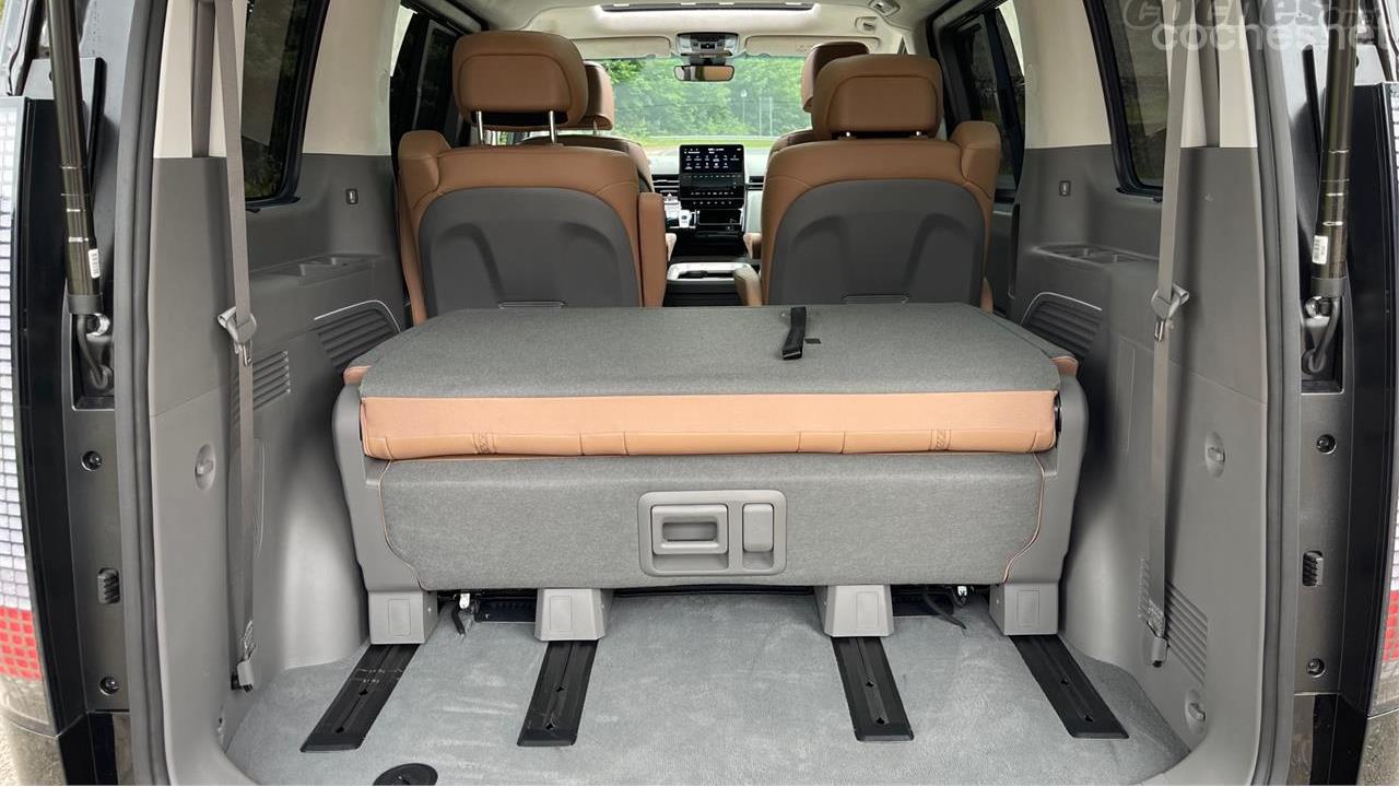 The third-row bench seat is not removable, but it can be folded down to increase cargo capacity.