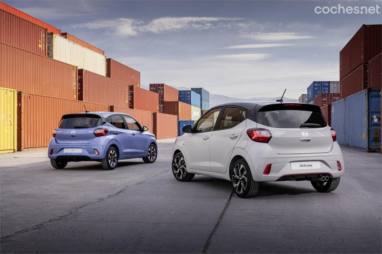 El Hyundai i10 2023 solo cambia el dibujo de las ópticas traseras. 