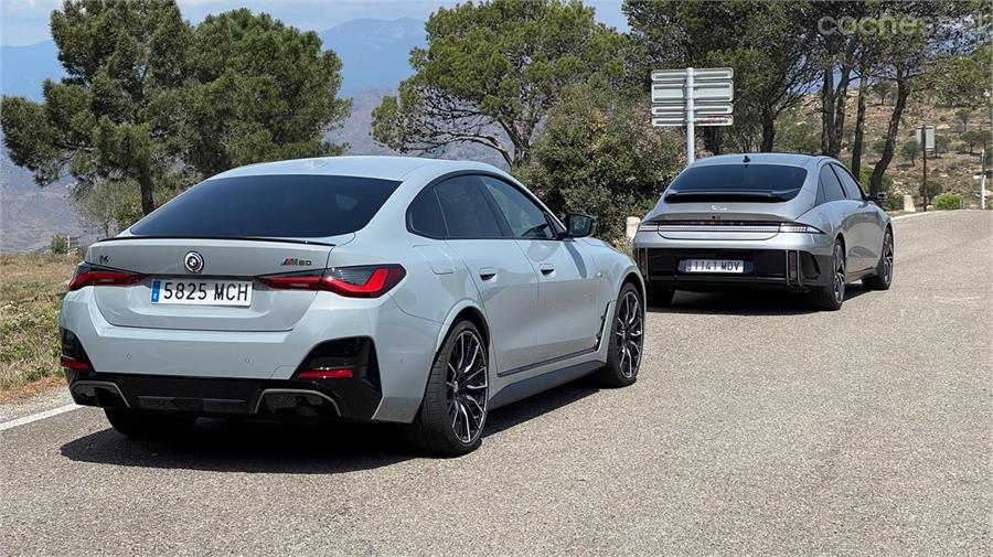 El BMW i4 M50 es la elección del corazón, pero el Hyundai Ioniq 6 es mucho más razonable, empezando por el precio.