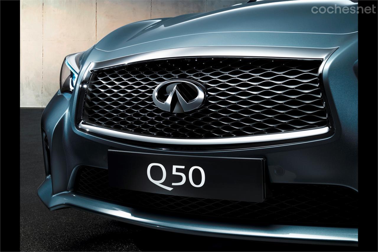 El  Q50 es la berlina de acceso a Infiniti, y el primer vehículo de la marca que monta un motor diésel de cuatro cilindros. 