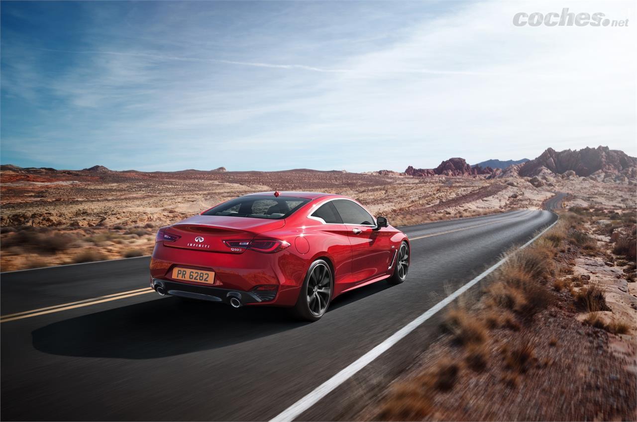 El color "rojo supermetalizado" es una novedad en la gama Infiniti que se estrena con el Q60.