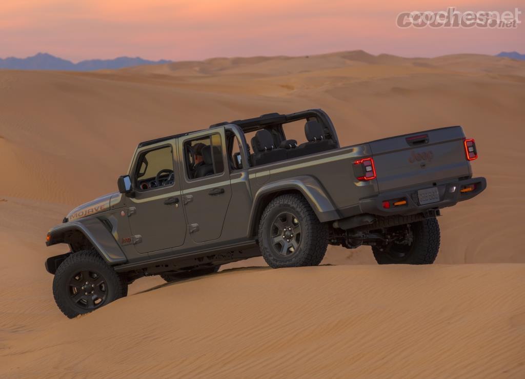El Jeep Gladiator Mojave monta un motor V6 de gasolina con 285 CV de potencia. 