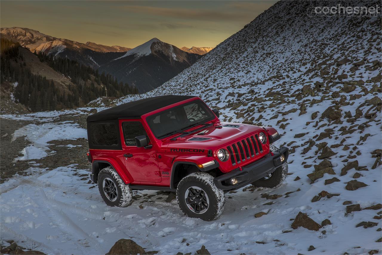 La versión corta del Jeep Wrangler, en el acabado Rubicon, será la más "campera" de la nueva gama.