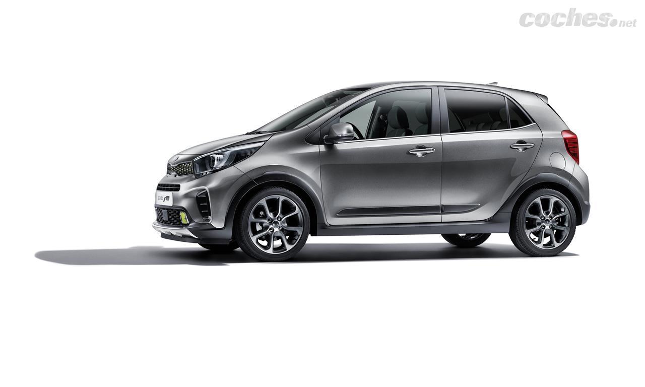 El Picanto X-Line tiene una línea de inspiración crossover, con una altura libre más elevada y una serie de detalles, como los pasos de rueda en negro, que recuerdan a un SUV.