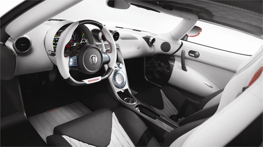 El Agera R está animado por un motor V8 turbo de 5 litros que rinde la friolera de 1.000 CV de potencia máxima.